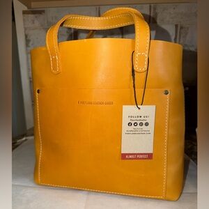 NWT Portland Leather medium crossbody bag Sunflower w/dust bag NEW